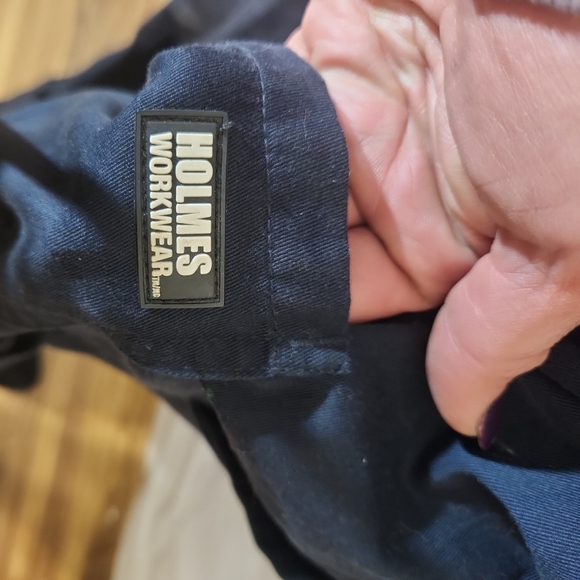 Holmes Workwear Navy Boiler Room Mechanics Zip Up Coveralls Size xl - Picture 8 of 8